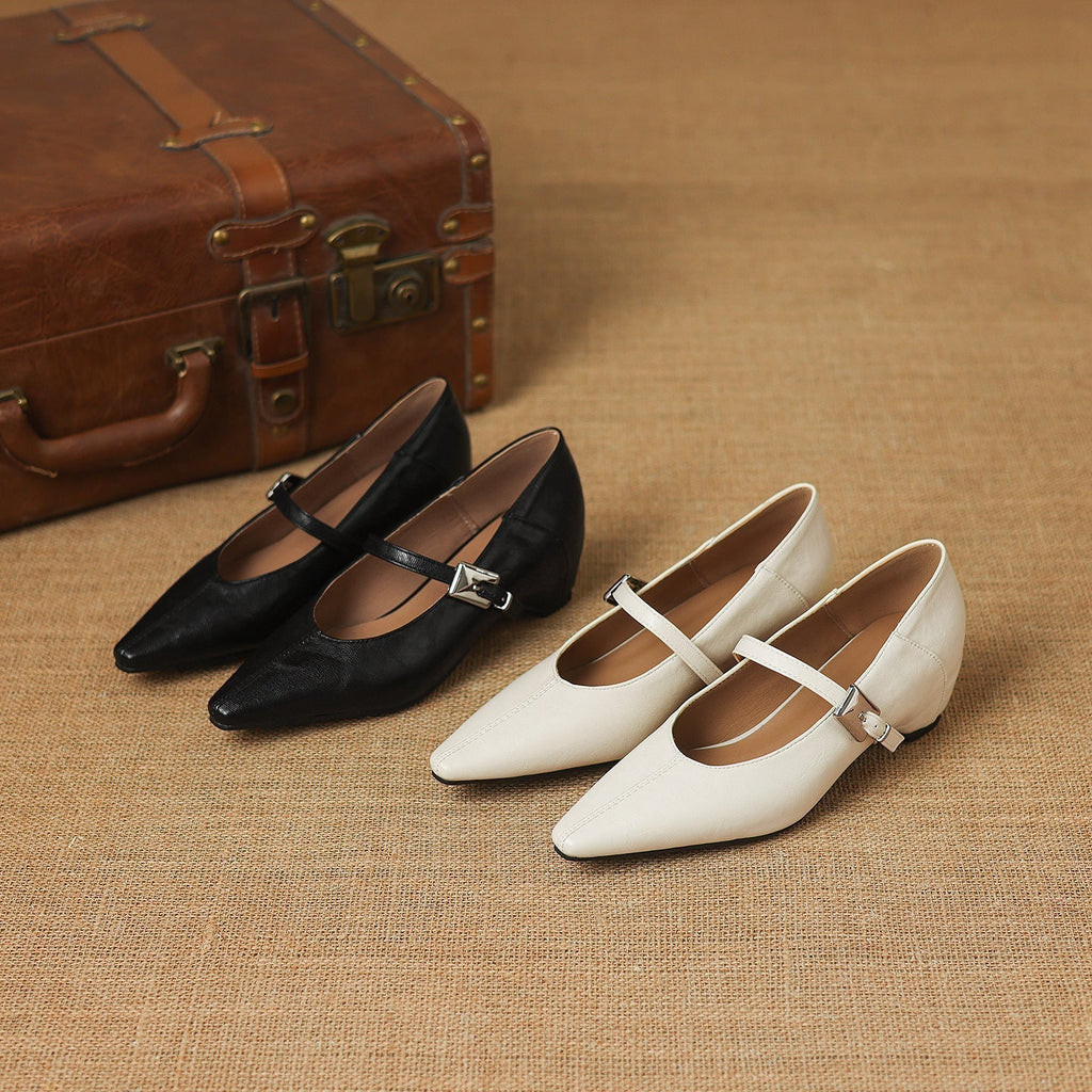 Willow | Polished Pointed Toe Mary Jane Shoes