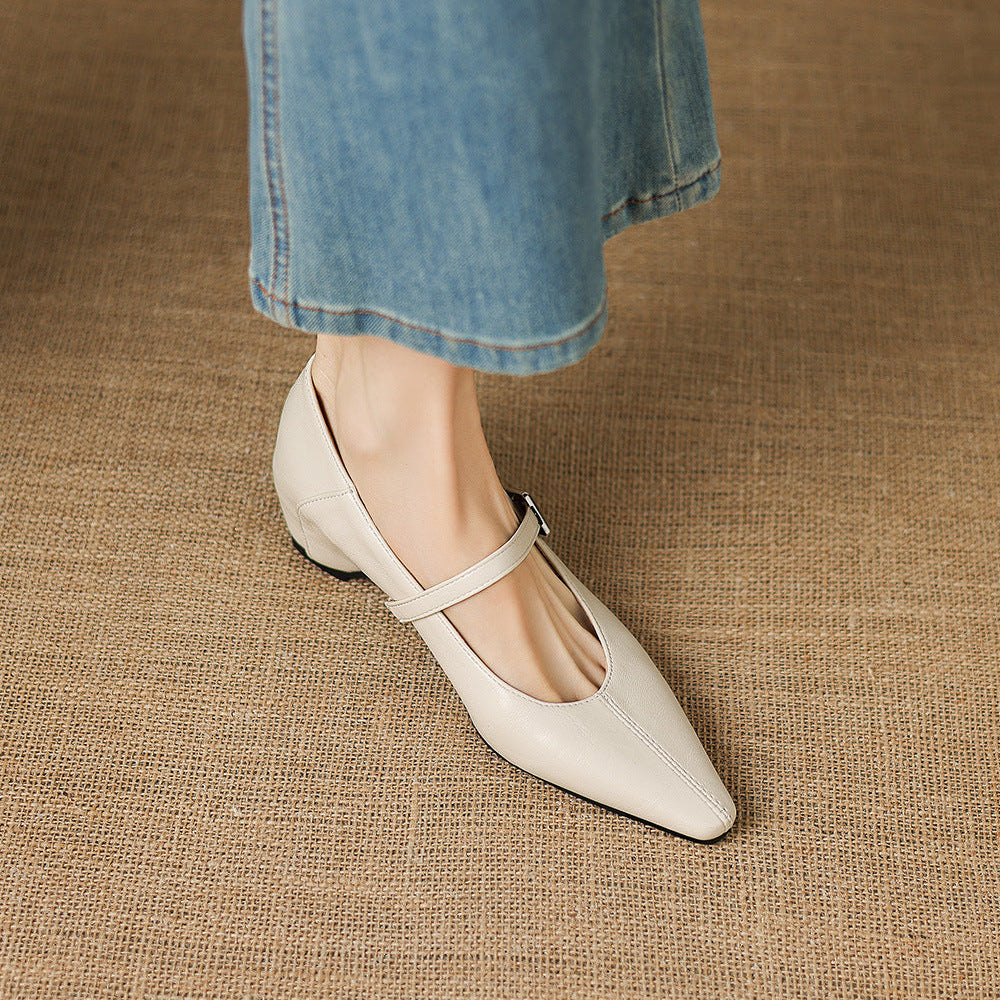 Willow | Polished Pointed Toe Mary Jane Shoes