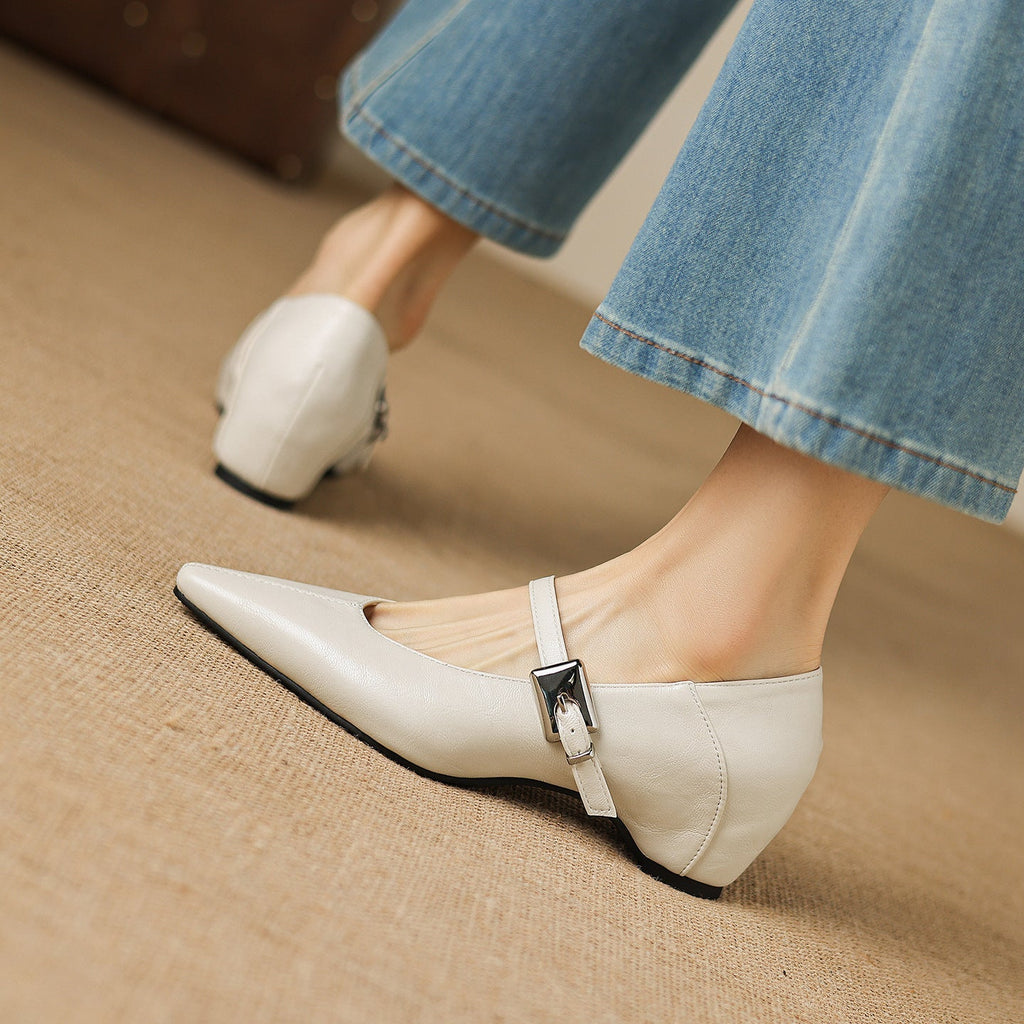 Willow | Polished Pointed Toe Mary Jane Shoes