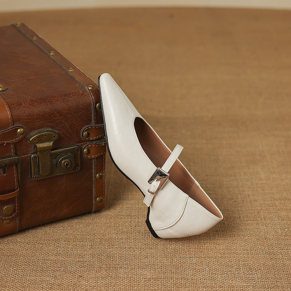 Willow | Polished Pointed Toe Mary Jane Shoes
