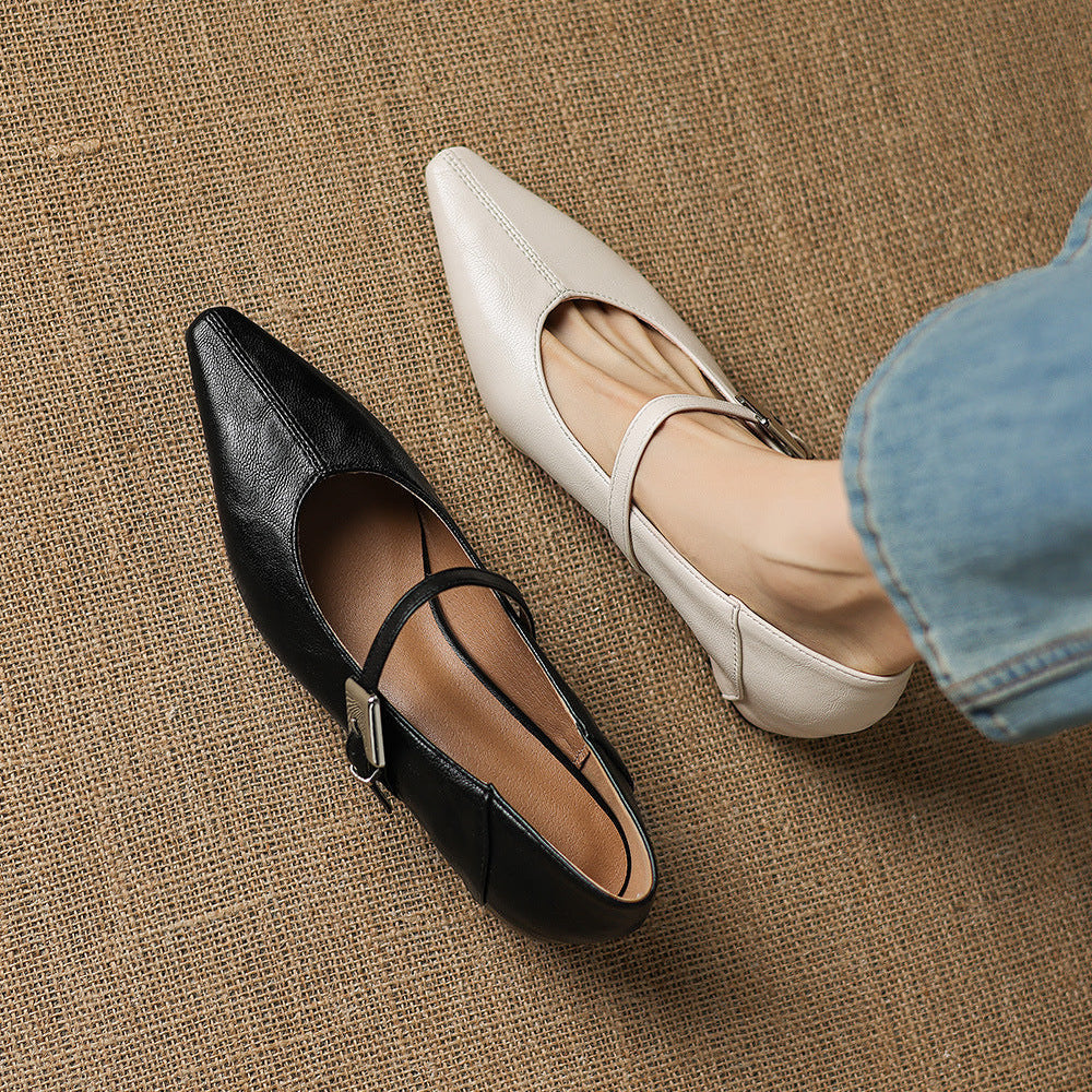 Willow | Polished Pointed Toe Mary Jane Shoes