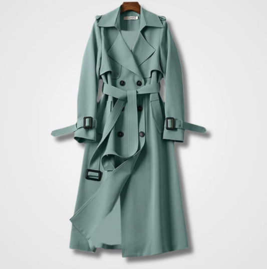 Willow | Stylish Double-Breasted Belted Trench Coat