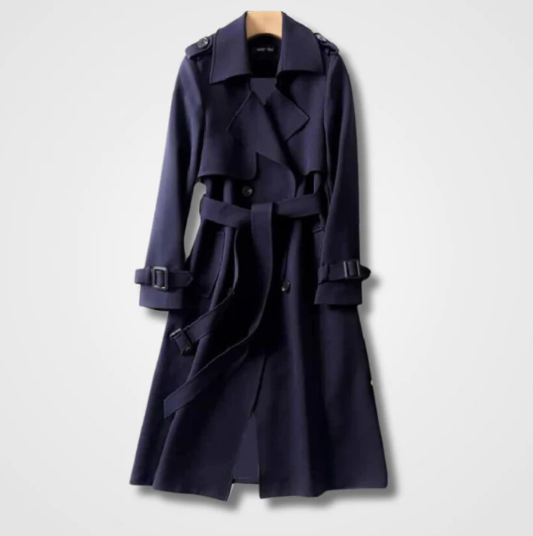 Willow | Stylish Double-Breasted Belted Trench Coat