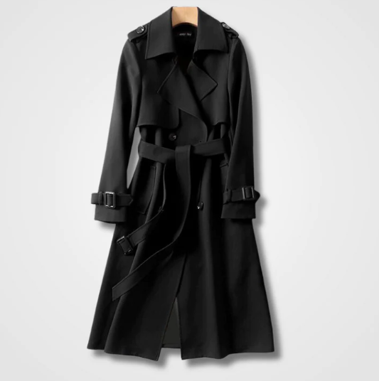 Willow | Stylish Double-Breasted Belted Trench Coat