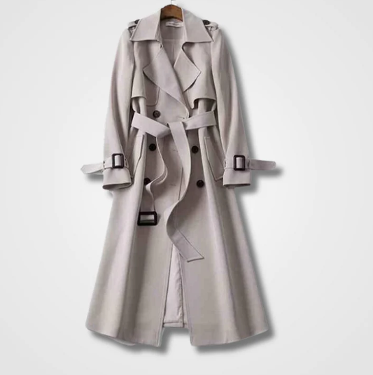 Willow | Stylish Double-Breasted Belted Trench Coat