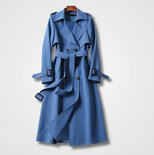 Willow | Stylish Double-Breasted Belted Trench Coat