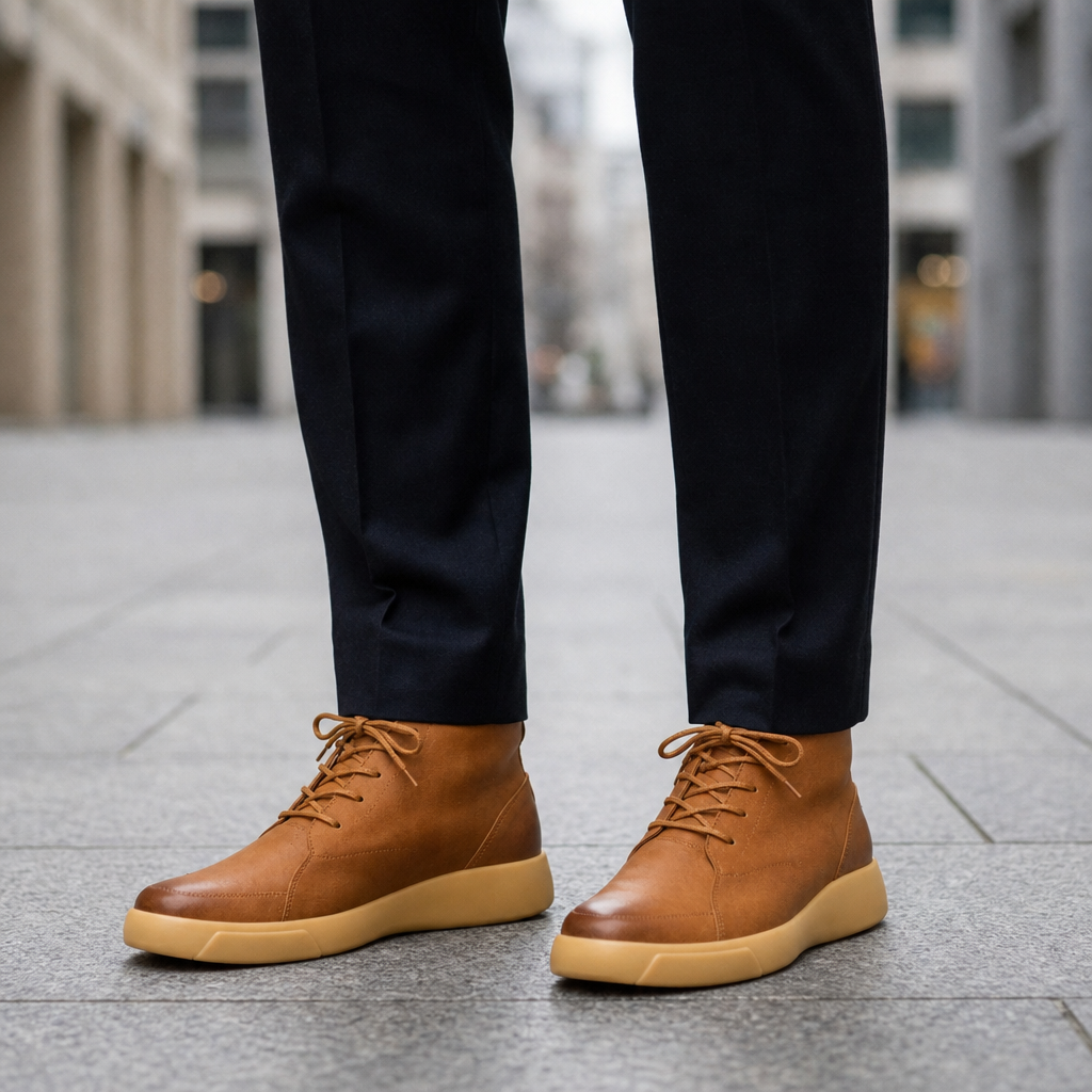 Yahya | Ankle-High Lace-Up Chukka Mens Boots