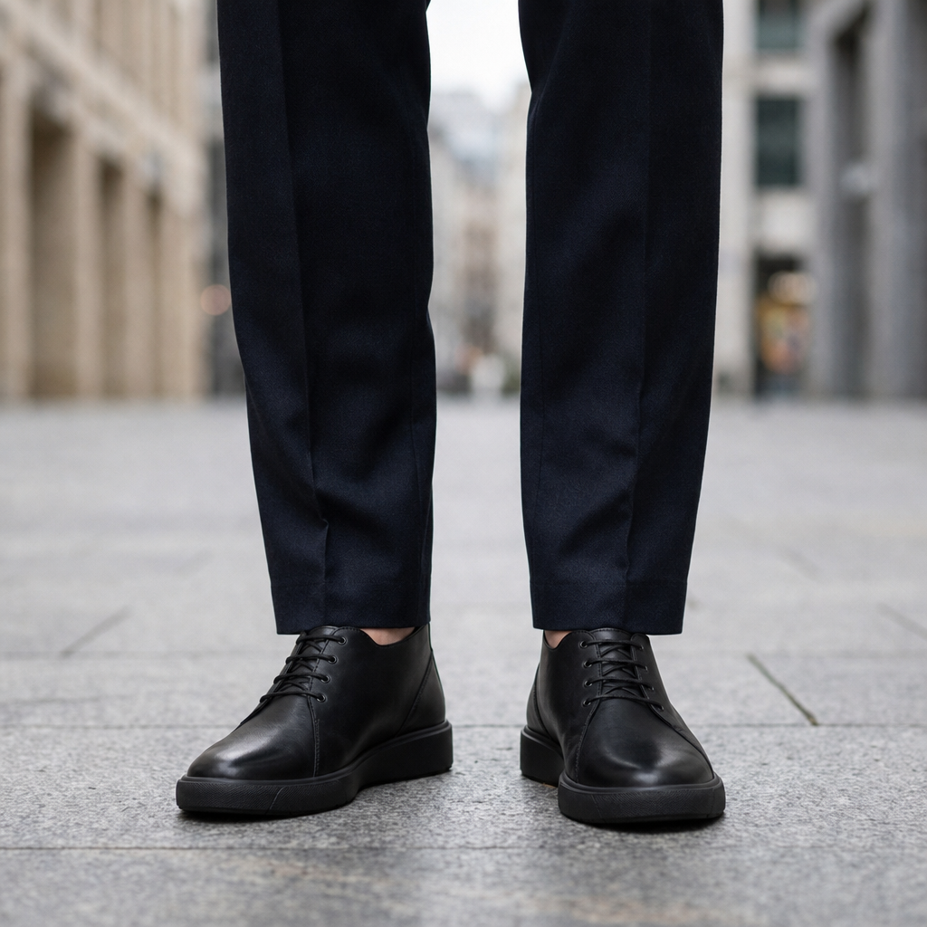 Yahya | Ankle-High Lace-Up Chukka Mens Boots