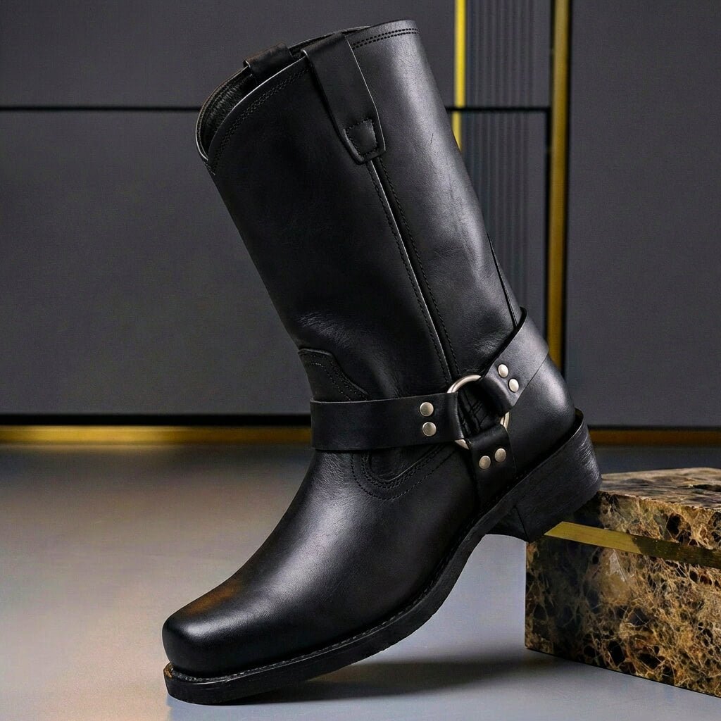 Yahya | Classic Harness Strap Mens Boots