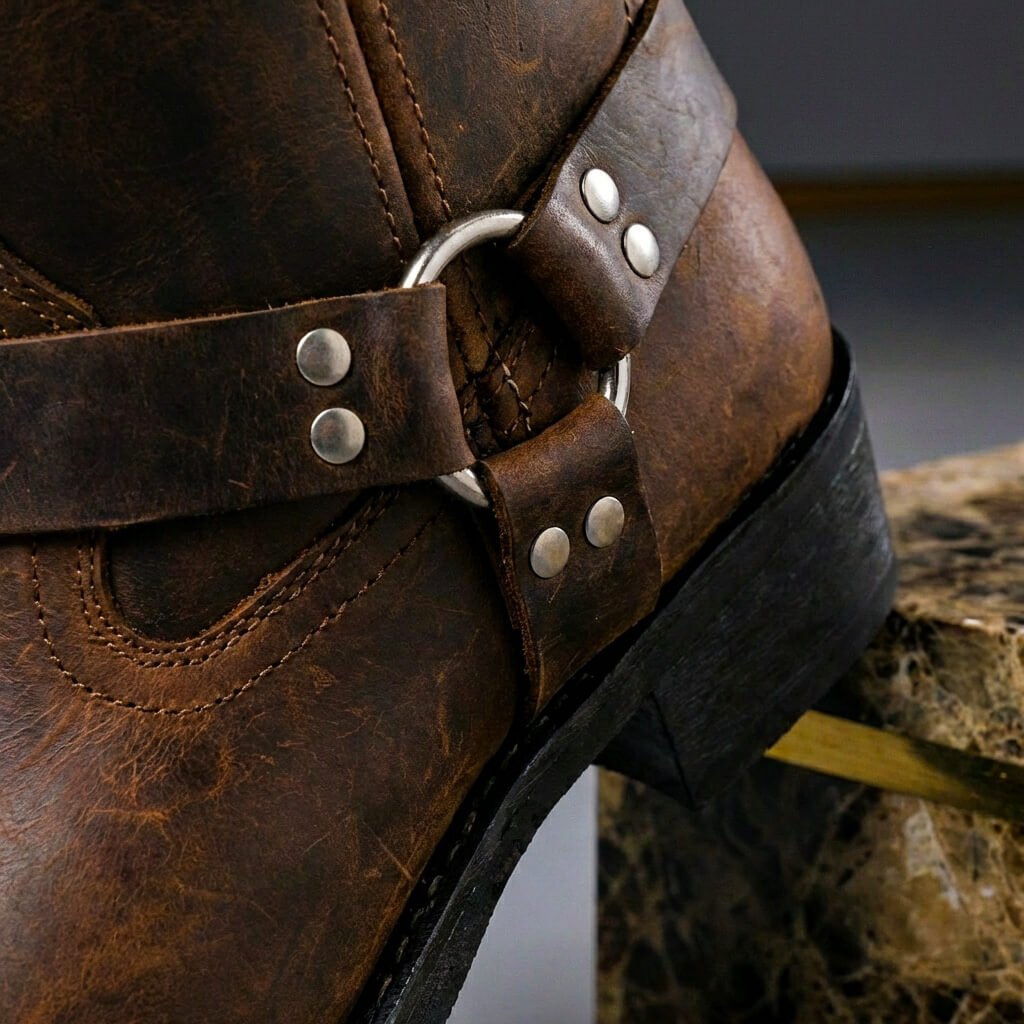 Yahya | Classic Harness Strap Mens Boots