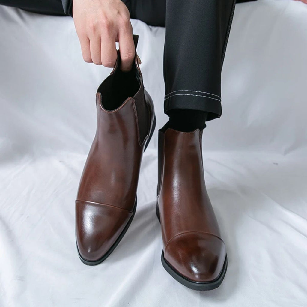 Yahya | Timeless Cap Toe Chelsea Mens Boots