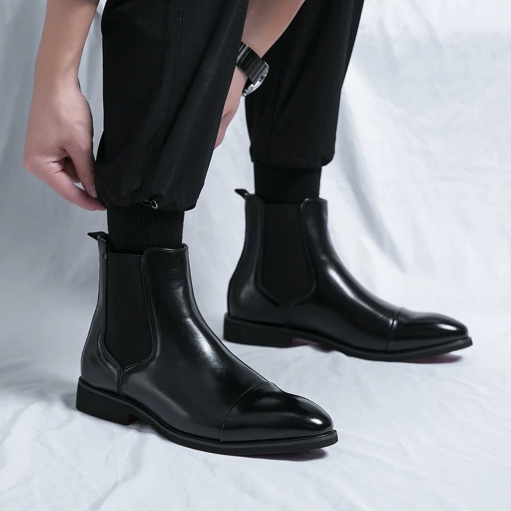 Yahya | Timeless Cap Toe Chelsea Mens Boots