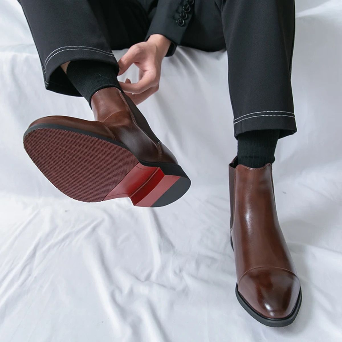 Yahya | Timeless Cap Toe Chelsea Mens Boots