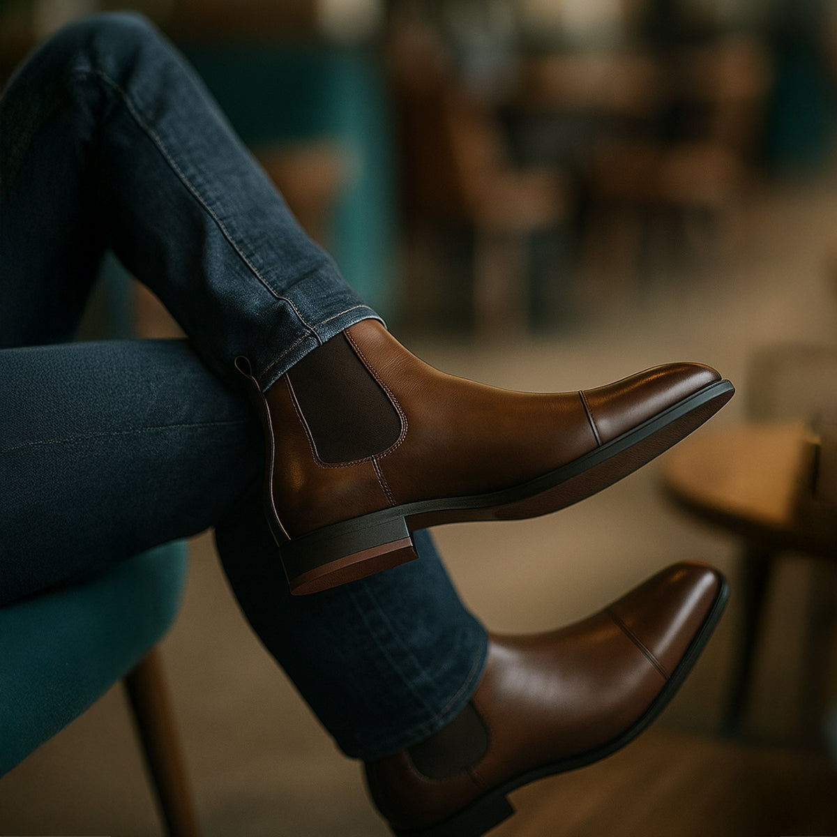 Yahya | Timeless Cap Toe Chelsea Mens Boots