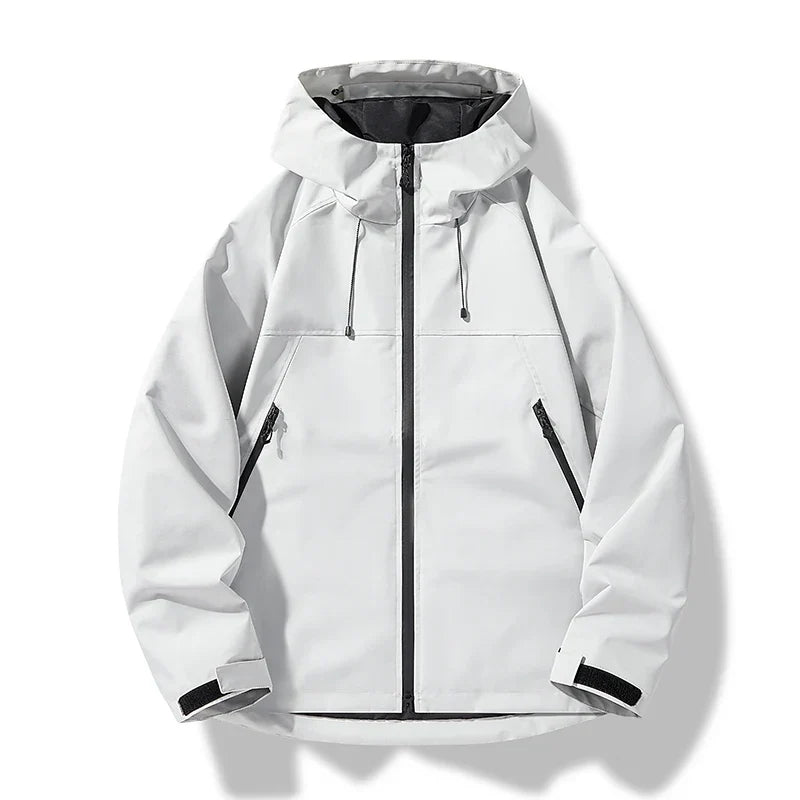 Zachary | Cosy Hooded Waterproof Jacket with Windproof Shell