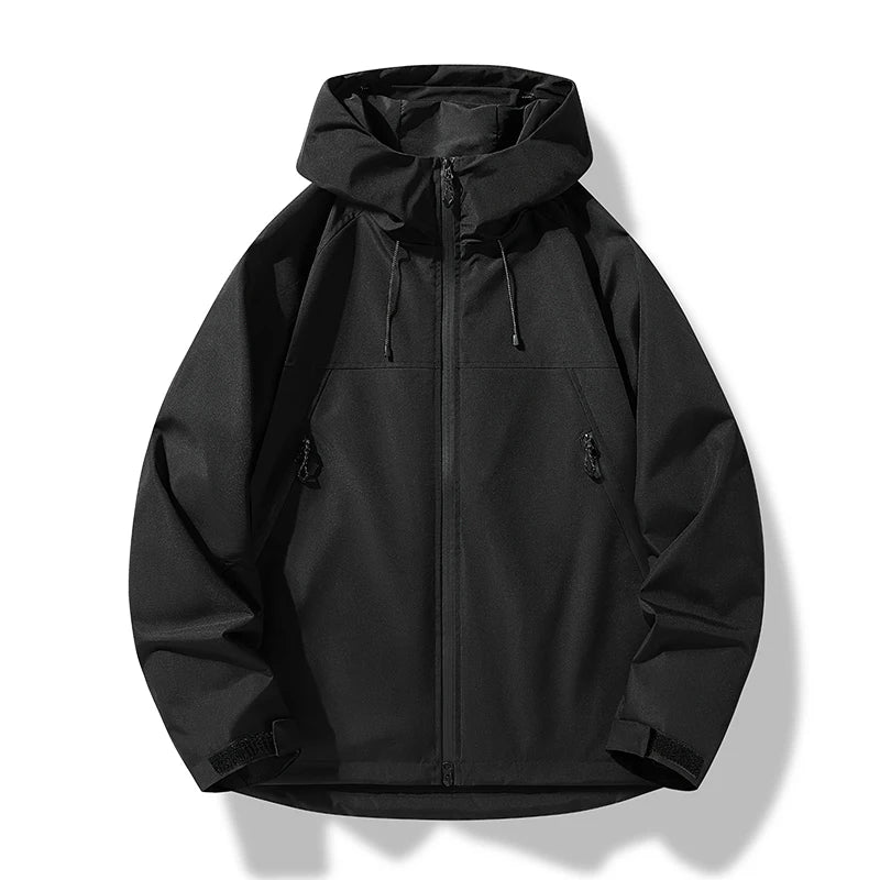 Zachary | Cosy Hooded Waterproof Jacket with Windproof Shell