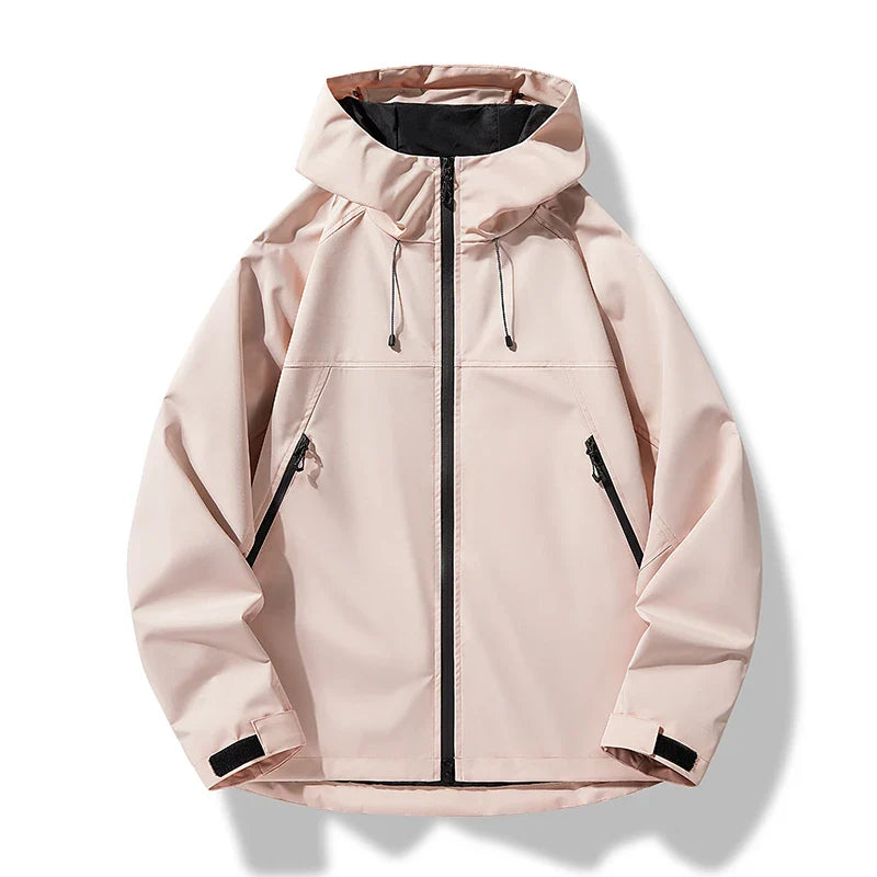 Zachary | Cosy Hooded Waterproof Jacket with Windproof Shell