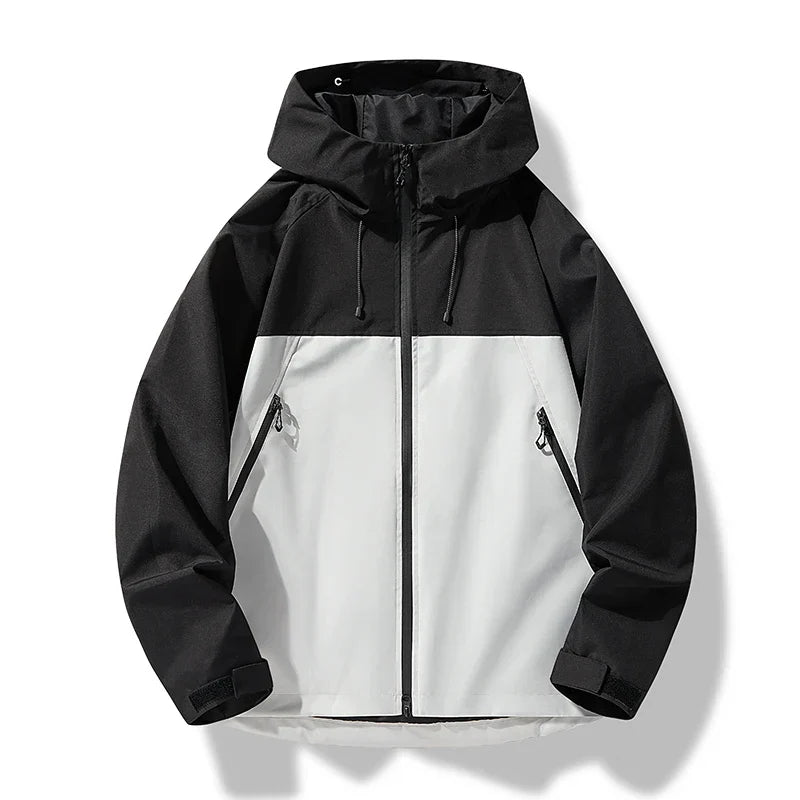 Zachary | Cosy Hooded Waterproof Jacket with Windproof Shell