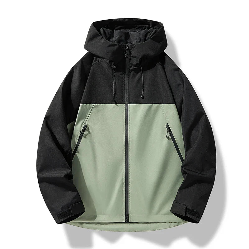 Zachary | Cosy Hooded Waterproof Jacket with Windproof Shell