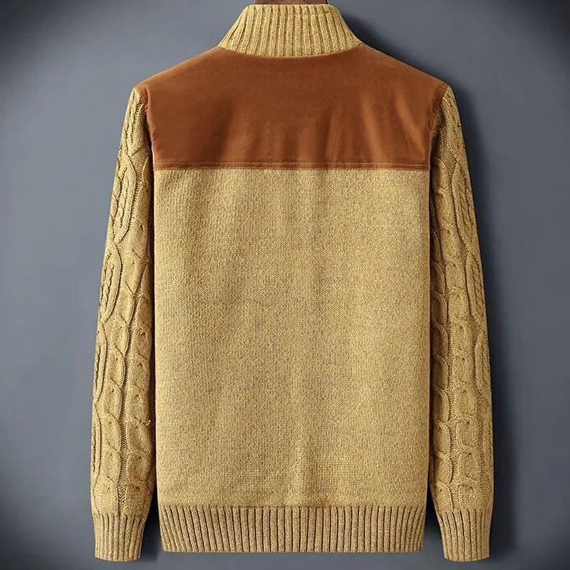 Zachary | Refined Button-Up Mens Knit Jumper