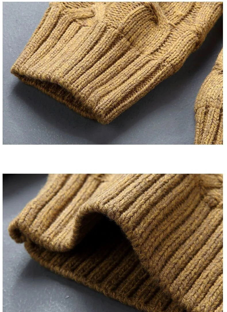 Zachary | Refined Button-Up Mens Knit Jumper