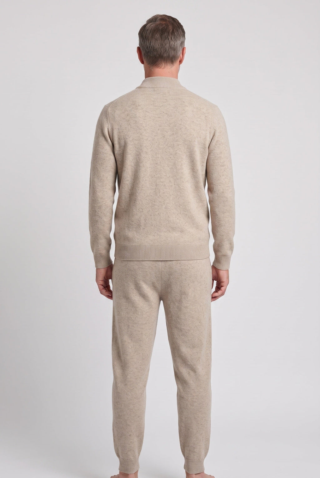 Zachary | Relaxed Knitted Zip Through Tracksuit Set