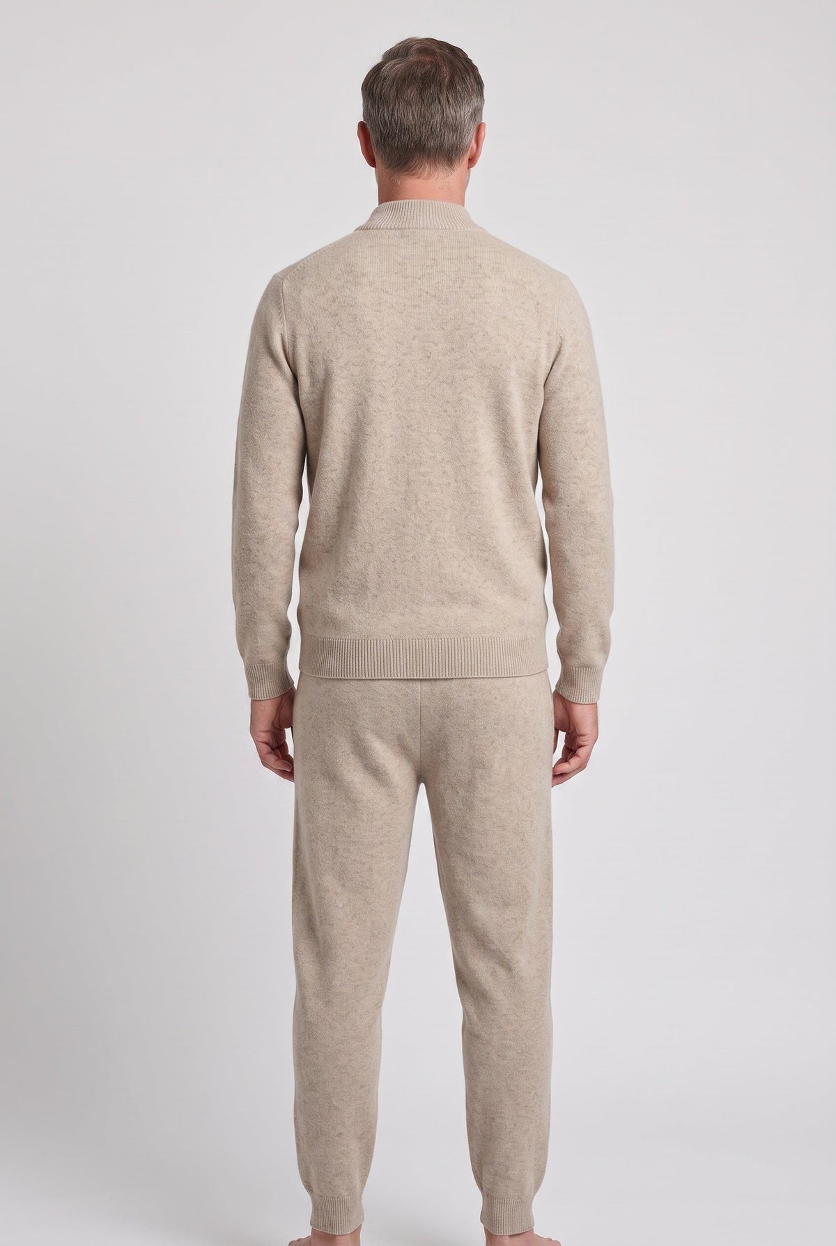 Zachary | Relaxed Knitted Zip Through Tracksuit Set