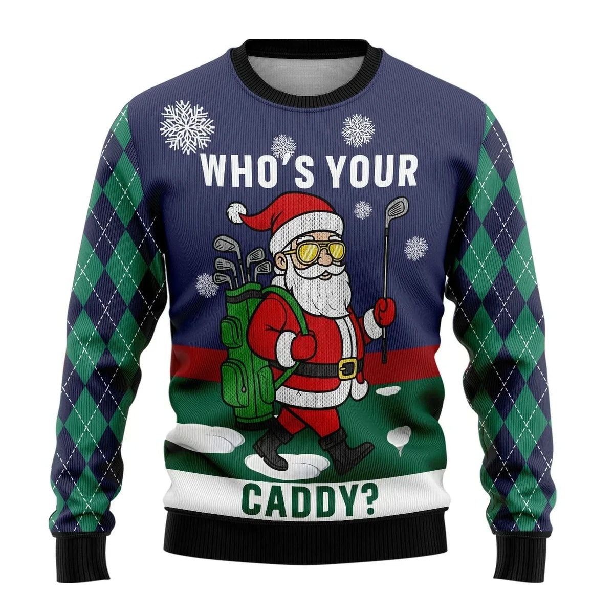 Zachary | Sophisticated Snowman Print Mens Xmas Jumpers