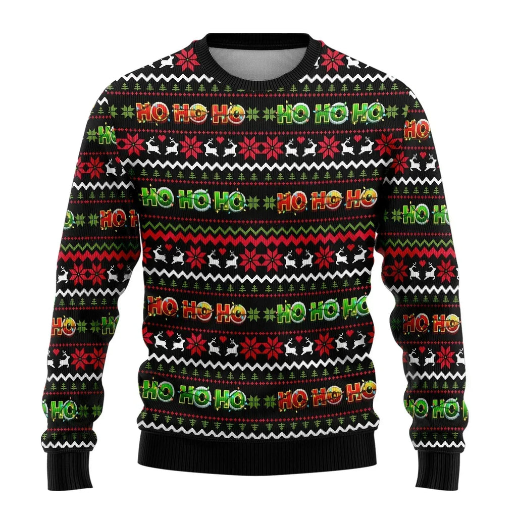 Zachary | Sophisticated Snowman Print Mens Xmas Jumpers