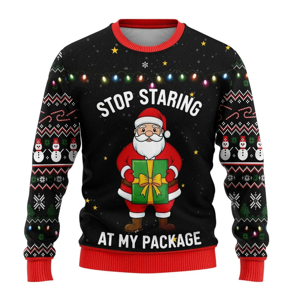 Zachary | Sophisticated Snowman Print Mens Xmas Jumpers