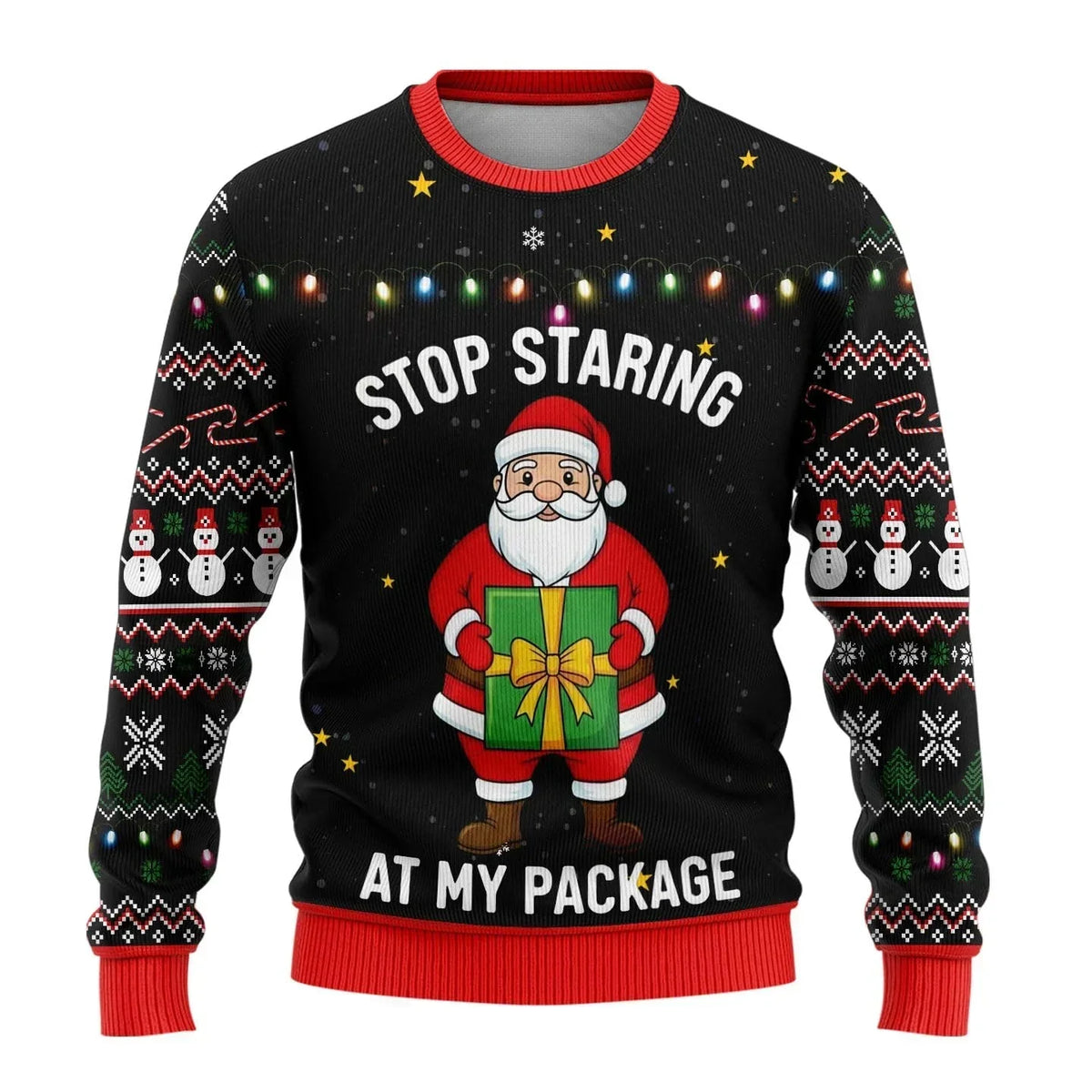 Zachary | Sophisticated Snowman Print Mens Xmas Jumpers