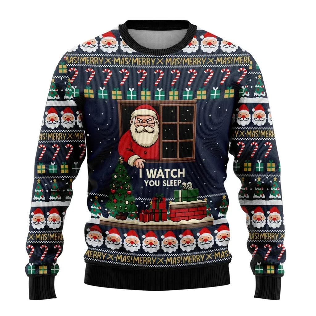 Zachary | Sophisticated Snowman Print Mens Xmas Jumpers