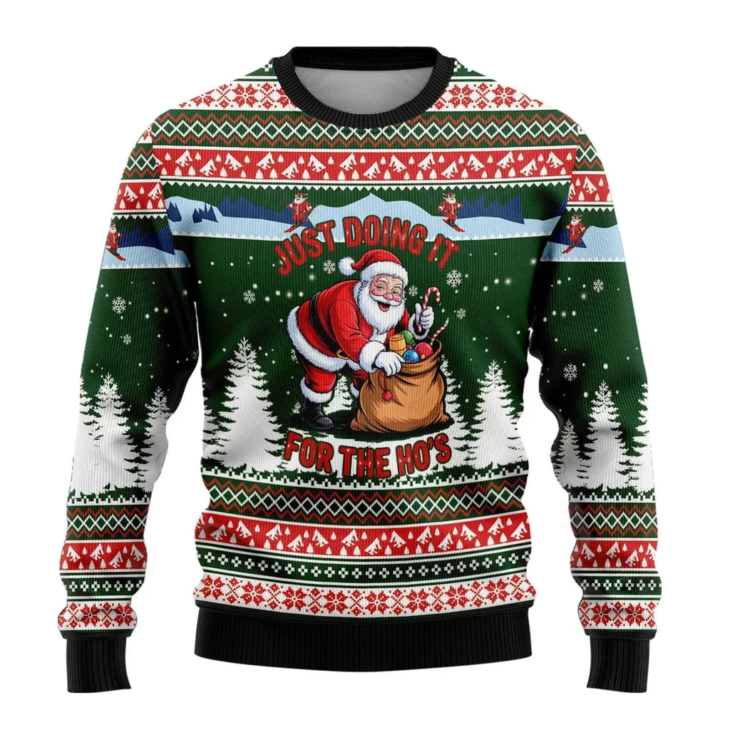 Zachary | Sophisticated Snowman Print Mens Xmas Jumpers
