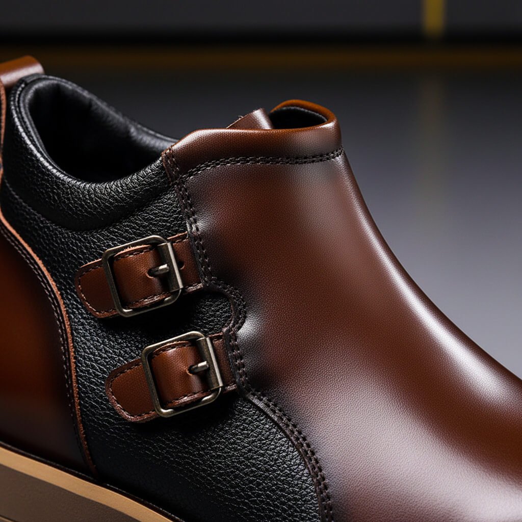 Zachary | Vintage Double Buckle Mens Boots