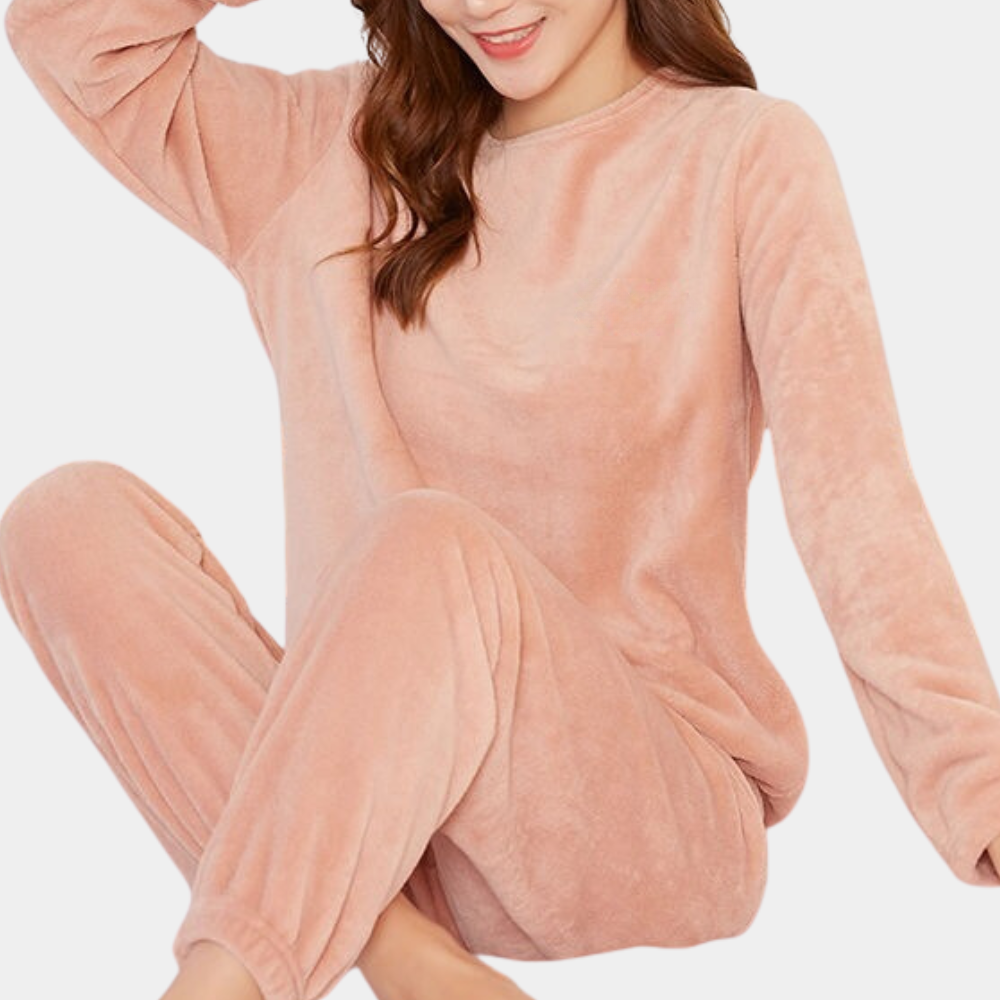 Zara | Chic Ribbed Round Neck Jogger Tracksuit