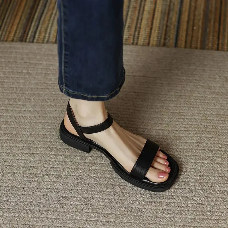 Zoe | Sophisticated Ankle Strap Mary Jane Platform Sandals