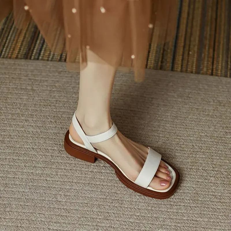 Zoe | Sophisticated Ankle Strap Mary Jane Platform Sandals