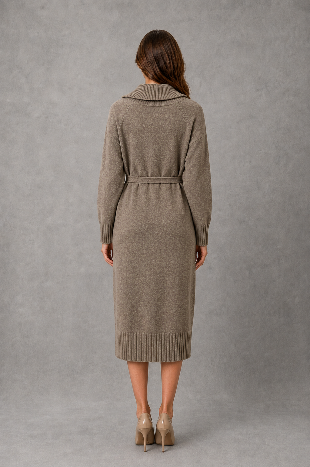 Zoe | Stylish Button Detail Knit Christmas Dress